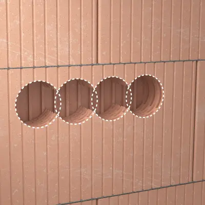 Overlapping box diameters allow for a stable combination and open through-wiring.