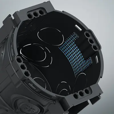Device mounting using: expanding claws or...