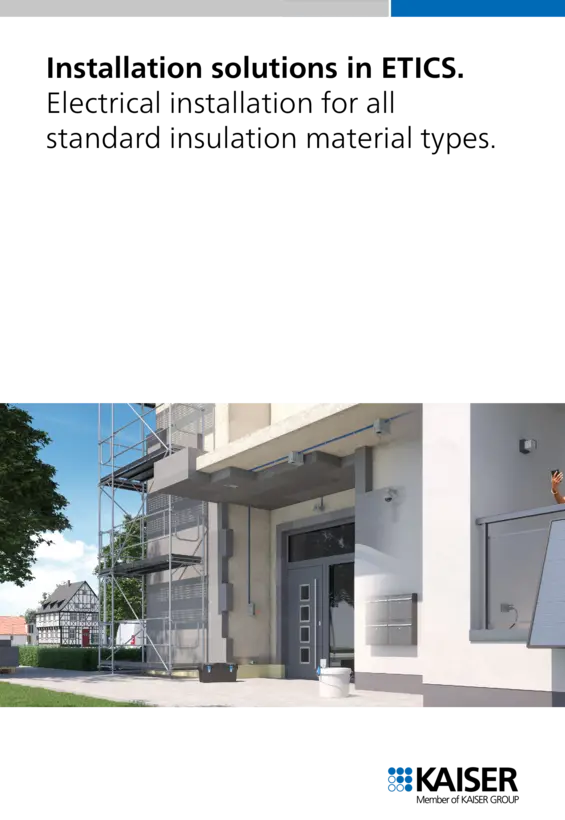 Installation solutions in ETICS.