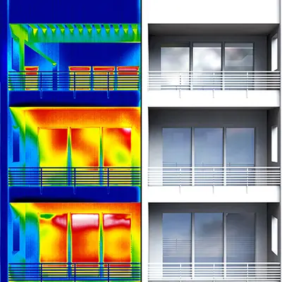 Les bâtiments sont exécutés sans pont thermique avec des systèmes composites d’isolation thermique (ETICS), par ex. ...
