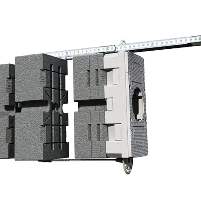 ... remove as many elements as necessary until the appropriate insulation thickness (min. 100 mm) is achieved.