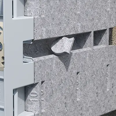 For an additional conduit, remove the bridges next to the Neopor® parts...