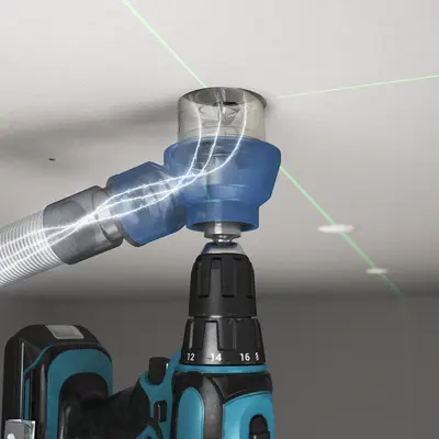 Cleanliness during ceiling installation, e. g. for spotlights, especially when retrofitting.
