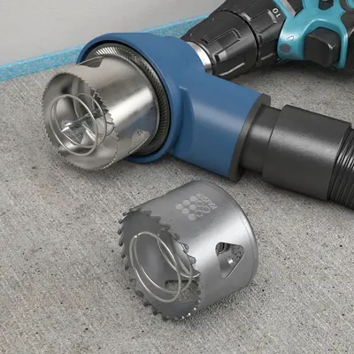 Dust extraction is compatible with the PROFI and EXPERT Ø 68 / 74 mm cutter heads.