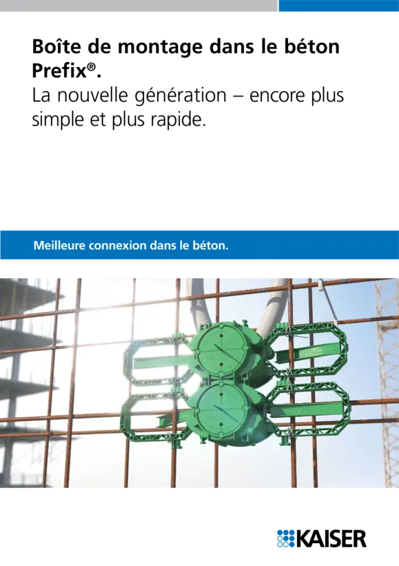 Boîte de montage dans le béton Prefix®