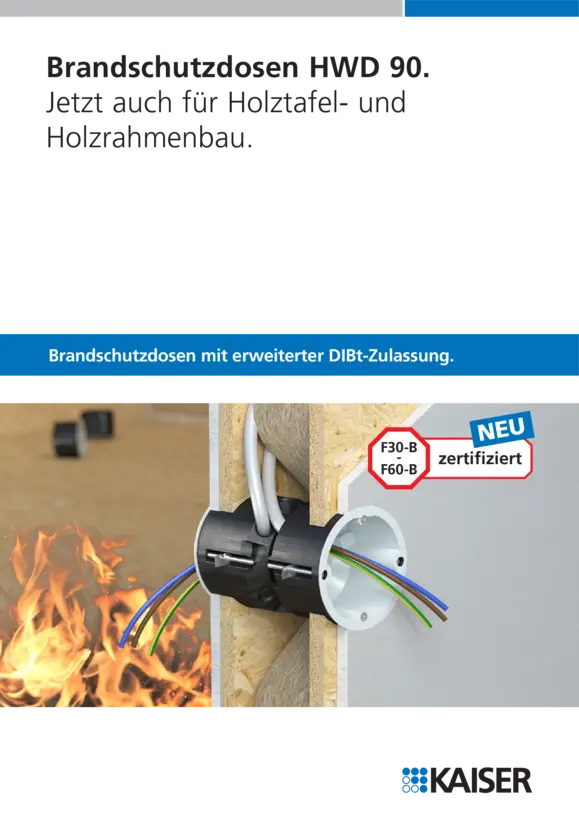 Brandschutzdosen HWD 90.