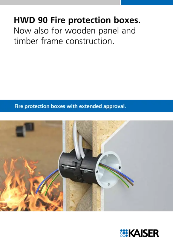 HWD 90 Fire protection boxes.