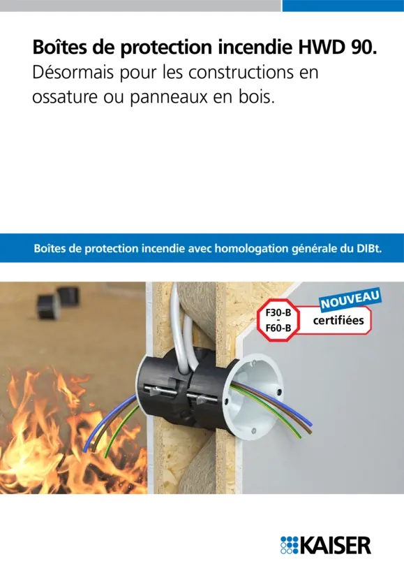 Boîte paroi creuse anti-incendie HWD 90.