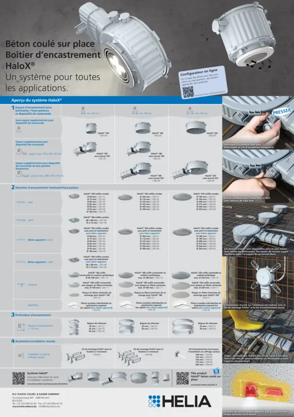 HaloX® Affiche Béton coulé / Fabrication en usine