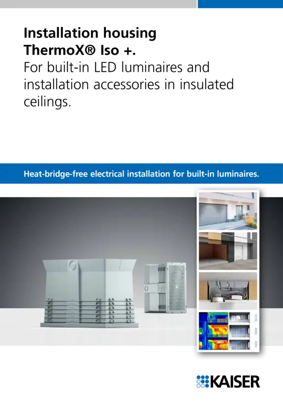 Installation housing ThermoX® Iso +