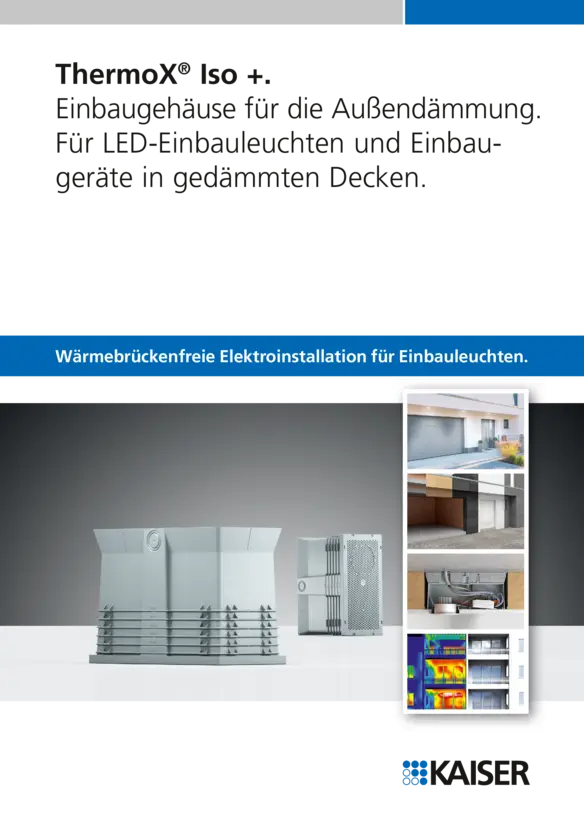 Einbaugehäuse ThermoX® Iso +