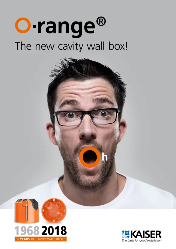 O-range® - the new cavity wall boxes
