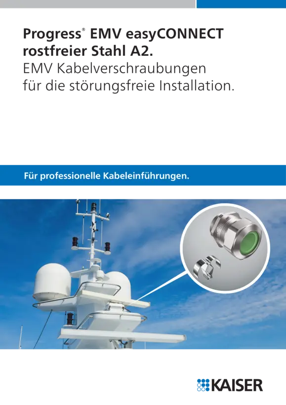 Progress® EMC easyCONNECT stainless steel A2