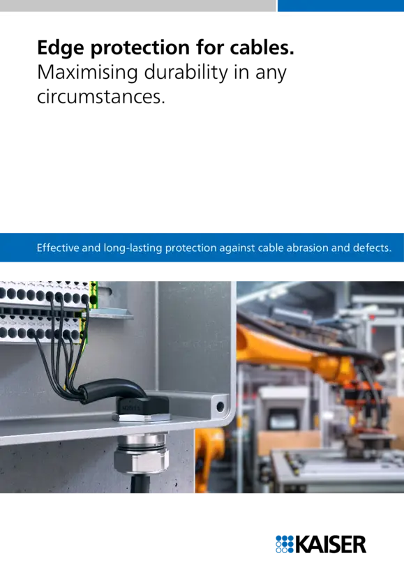 Edge protection for cables.