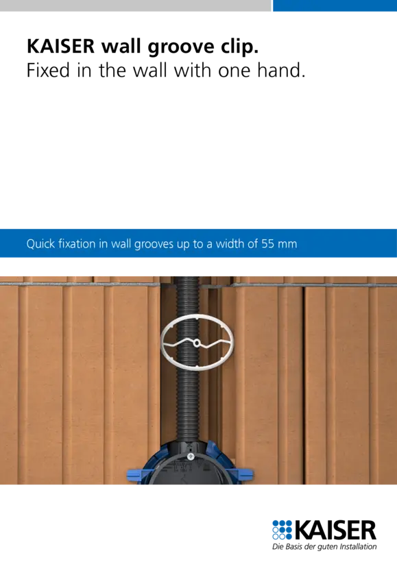 Wall groove clip
