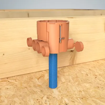 Innestare la Quickbox® Wood direttamente sulla guaina.