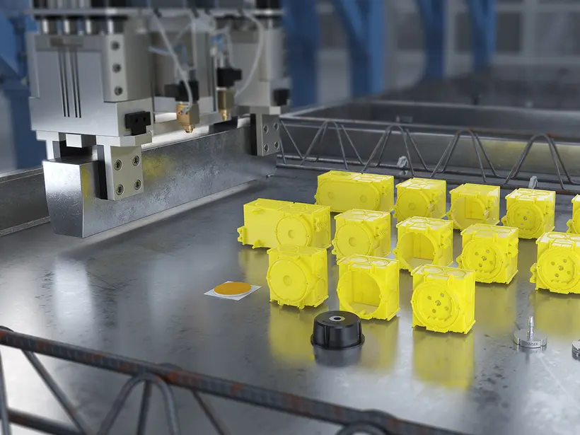 Optimierte Geräte-Verbindungsdosen für die  automatisierte Betonwerksvorfertigung