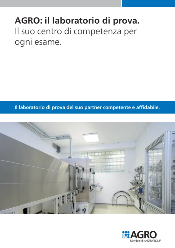 AGRO: il laboratorio di prova.
