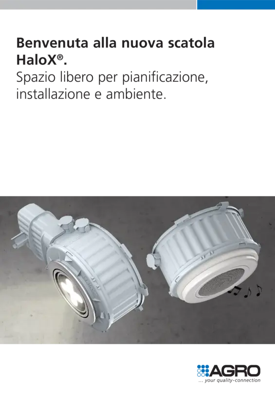 Scatola da incasso per lampade e altoparlanti HaloX®.