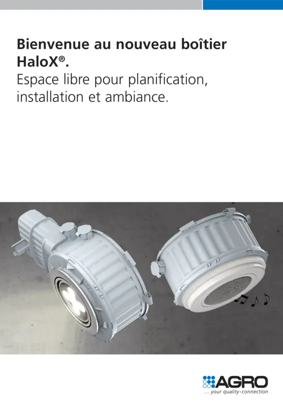 Boîtiers d'encastrement pour luminaires et haut-parleurs HaloX®.