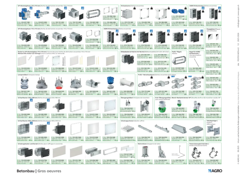 Poster materiale per installazioni elettriche.