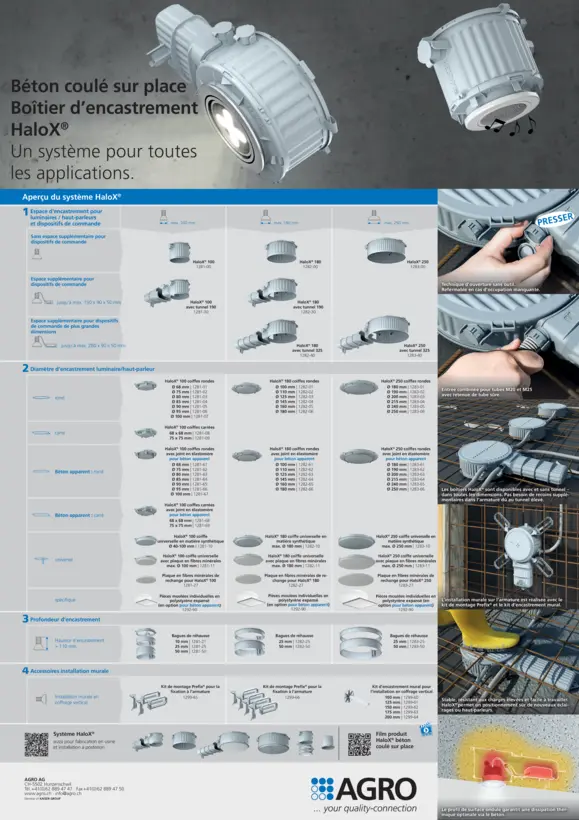 HaloX® Affiche Béton coulé