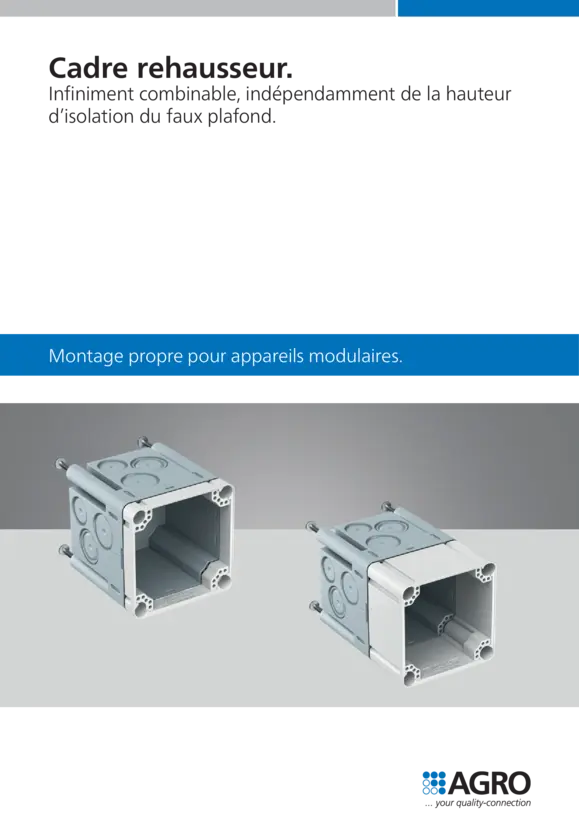 Cadre rehausseur