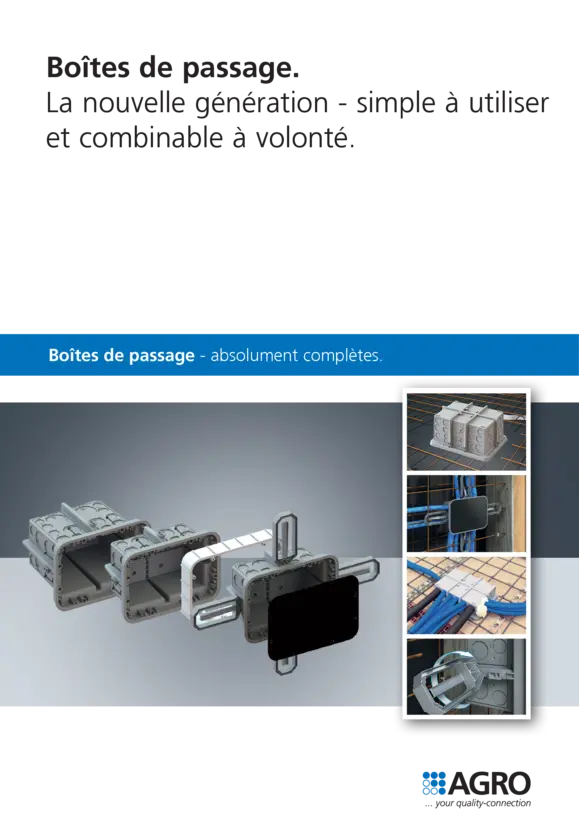Boîtes de passage.