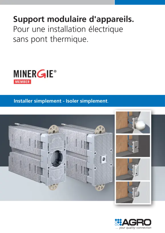 Support modulaire d'appareils.