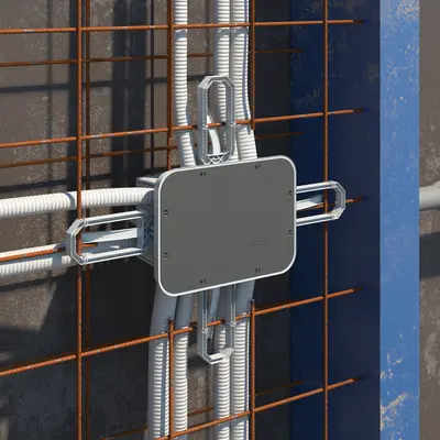 Convient également au montage sur paroi - à fixer sur l'armature au moyen de la technique d'installation Prefix®.