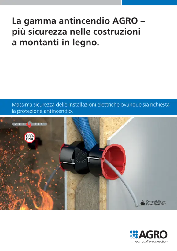 La gamma antincendio AGRO – più sicurezza nelle costruzioni  a montanti in legno.