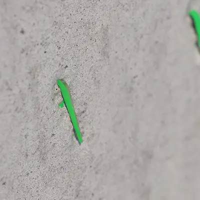 ...attaches itself to the formwork as it moves away and keeps the position of the one-gang box visible in the wall surface.