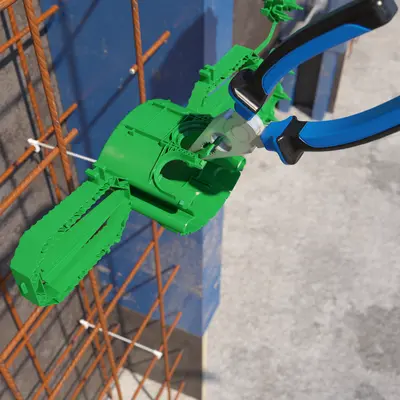 The conduit entries can easily be made with a pair of combination pliers.