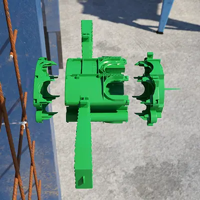 A concrete cover of 40 to 60 mm is also possible by simply turning the box upside down. For this purpose, the conduit entries must be arranged on the front part.