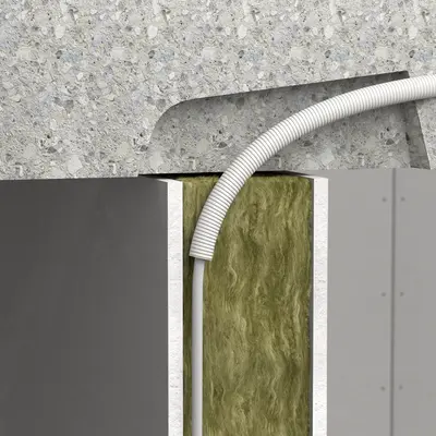 After striking of the formwork, ceiling strip (Art. No. 4552) can easily be removed from the concrete ceiling and re-used for more installations.