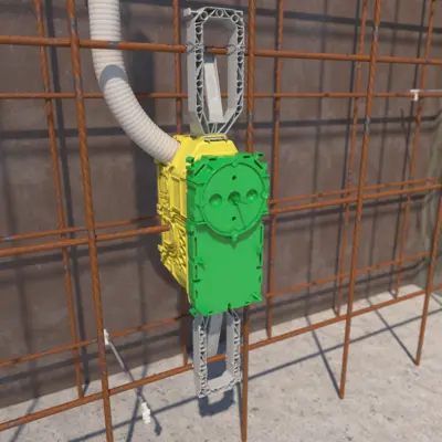 Scatola per componenti elettronici con tecnologia di montaggio Prefix®.
