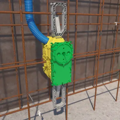 Scatola per componenti elettronici con tecnologia di montaggio Prefix®.
