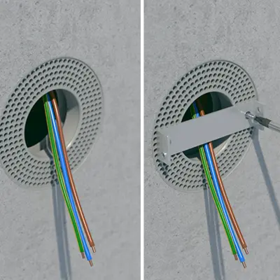 In addition, thanks to the universal screw-on surfaces, the complete installation can be done...