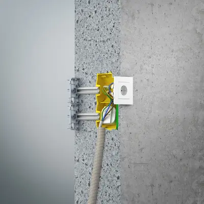 Die Installation von z. B. Funkaktoren wird durch die B1 Electronic-Dose komfortabel möglich, ohne dass Leitungen oder Geräte unzulässig beansprucht werden.