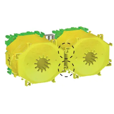 ...can be connected stably and securely to both the front part and the box body.