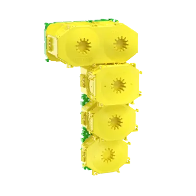 The B¹ one-gang box, B¹ one-gang junction box, B¹ large conduit one-gang junction box and the B¹ electronics box...