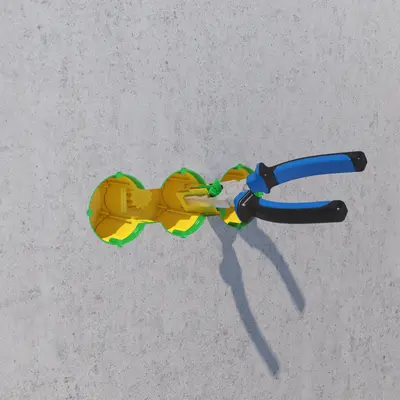 In addition, it is also possible to break out the separator wall between the combined one-gang junction boxes simply with a pair of combination pliers by means of a tilting movement...