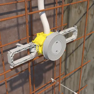 B¹ Universal wall exit with Prefix® installation technology.
