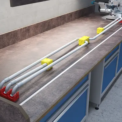 The planned sub-assemblies for the respective concrete wall elements can be prefabricated in the factory to fit precisely and on time...