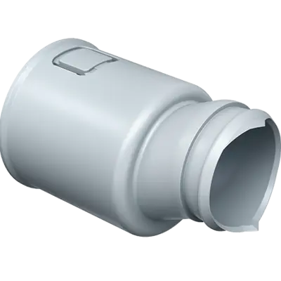 With built-in conduit lock designed especially for corrugated conduits with a diameter of 32 mm.