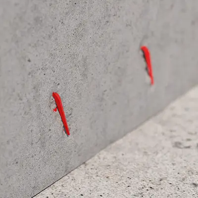 Picots de signalisation - Permet de retrouver facilement des transitions dans les surfaces murales.