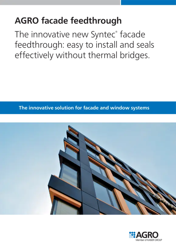 Syntec® facade feedthrough