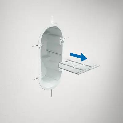 ...et la cloison, il est possible également de l’utiliser comme boîte double.