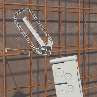 The Prefix wing brackets have round connection holes at one end ..