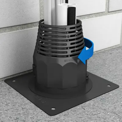 Turn sealing element around, lock and fix by applying a quarter turn to the right.